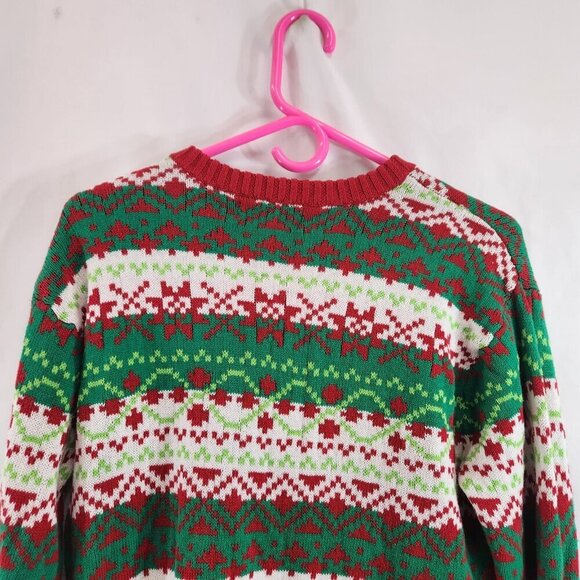 33 Degrees Dinosaur Christmas Sweater Size S T-Rex Hat Scarf Ugly Xmas Party - Picture 9 of 11